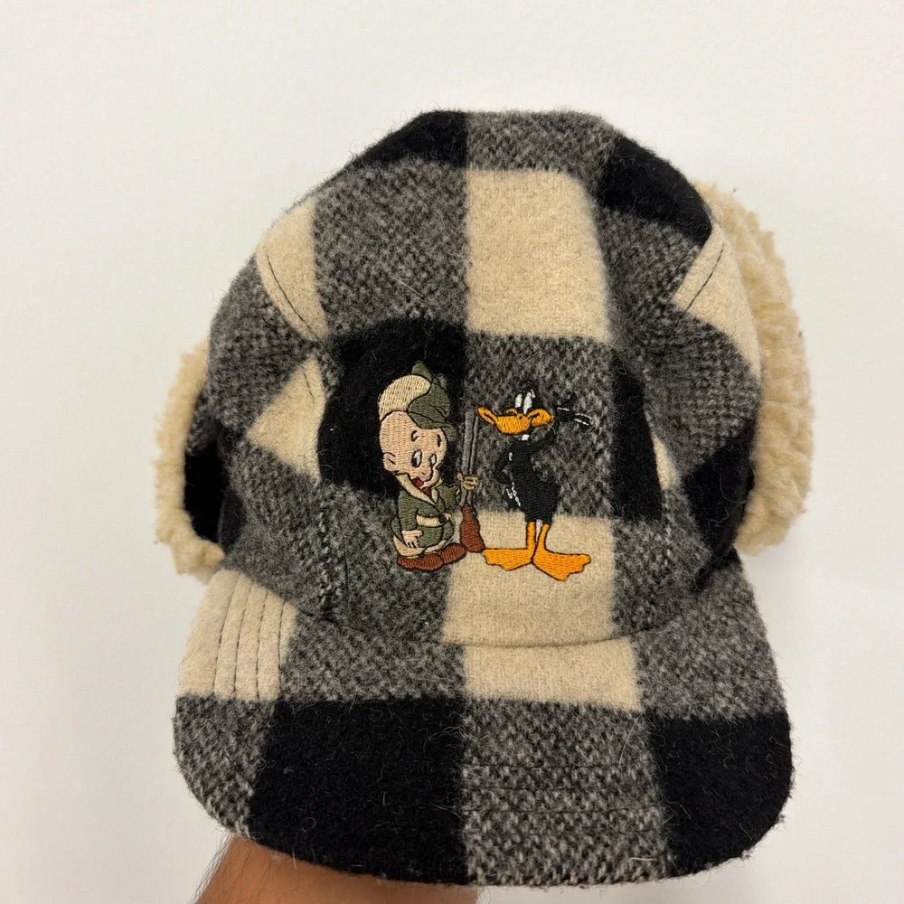 Vintage 1991 Warner Bros Acme Clothing Co Elmer Fudd Daffy Duck Trapper Hat USA